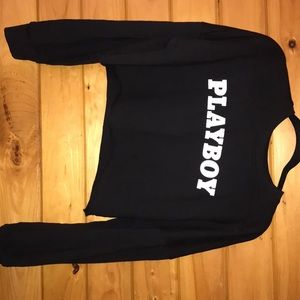 Playboy Cropped Hoodie